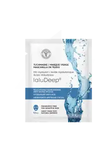Unifarco Masque Visage Hydratant Anti-âge Acide Hyaluronique Ialudeep® 1 Masque Monodose à Menton