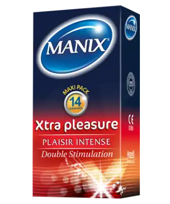 Manix Xtra Pleasure Préservatif Avec Réservoir Lubrifiés B/14 à  NICE