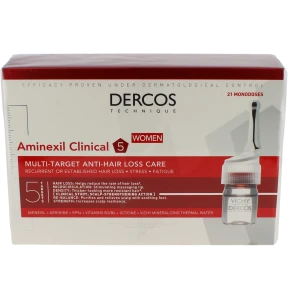 Vichy Dercos Aminexil Femme Clinical 5 Traitement Anti-chute 1unidoses/6ml