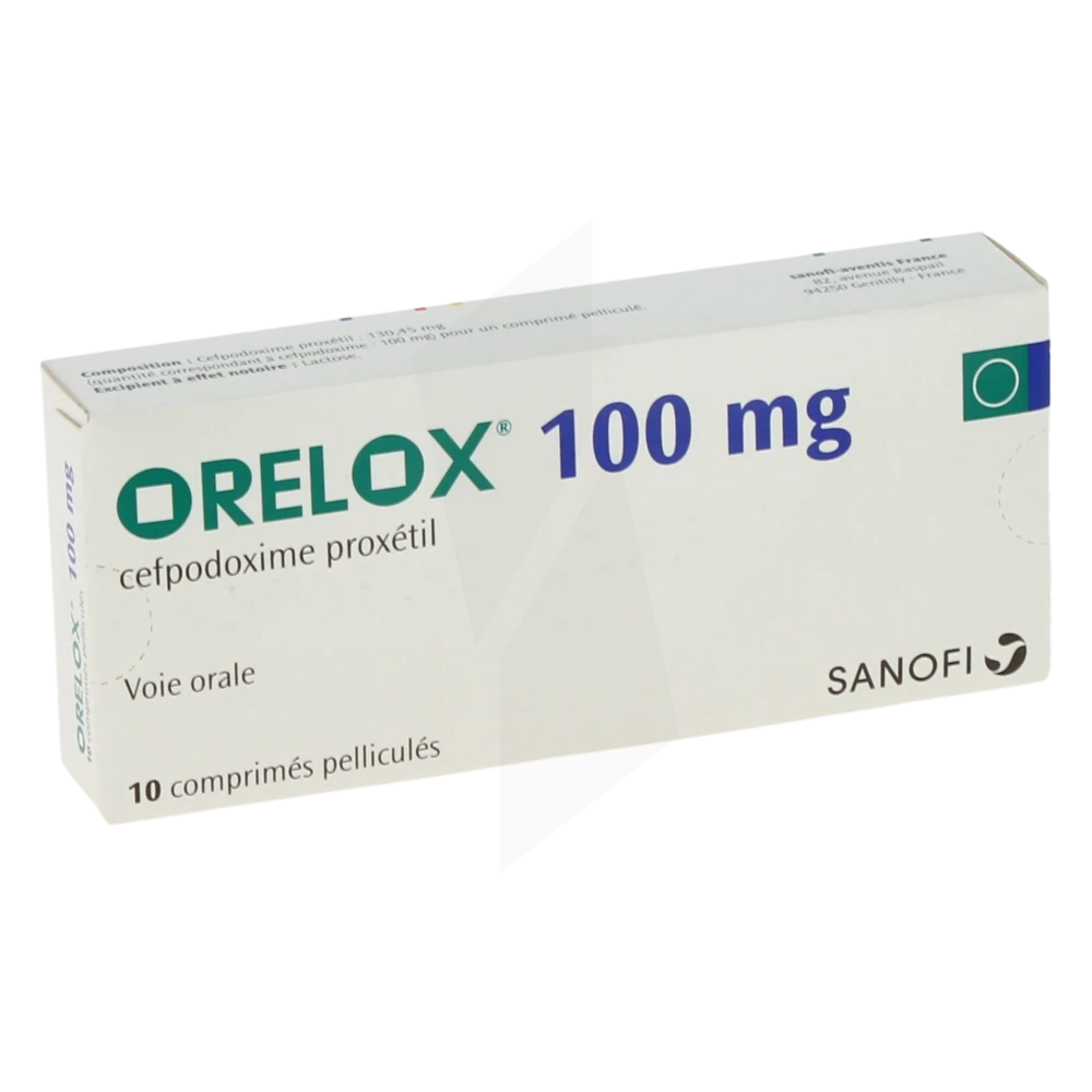 Orelox 100 Mg, Comprimé Pelliculé