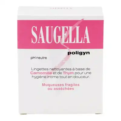 Saugella Poligyn Lingettes Hygiène Intime 10 Sachets à LA-RIVIERE-DE-CORPS