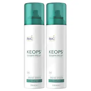 Acheter RoC Keops Déodorant Spray Sec 24h 2x150ml à PARIS