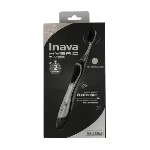 Acheter INAVA HYBRID TIMER Brosse à dents électrique Sensibilité Noir Coffret Edition limitée à ODOS