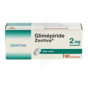 Glimepiride Zentiva 2 Mg, Comprimé