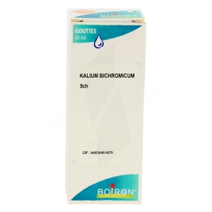 Boiron Kalium Bichromicum 5ch Solution Buvable En Gouttes Flacon De 60 Ml