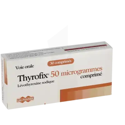 Thyrofix 50 Microgrammes, Comprimé à CHASSE SUR RHÔNE