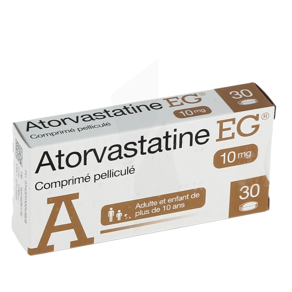 Atorvastatine Eg Labo 10 Mg, Comprimé Pelliculé