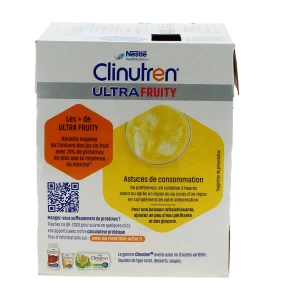 Clinutren Ultra Fruity Nutriment Ananas 4 Briquettes De 200 Ml