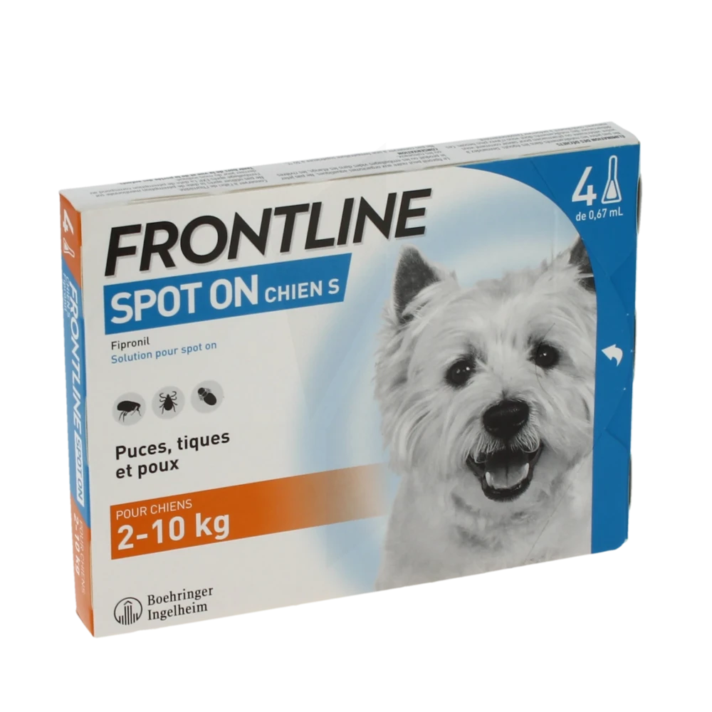 Frontline Solution Externe Chien 2-10kg 4doses
