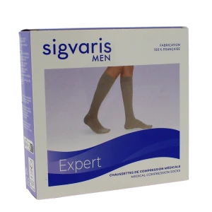 Sigvaris Expert Chaussette Classe 3 Homme Noir Normal Xl