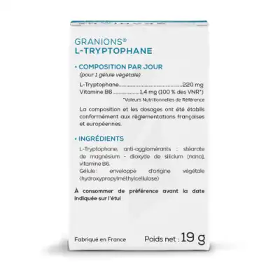 Granions L-tryptophane Gélules B/30