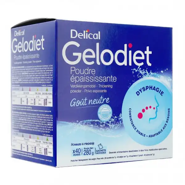 Gelodiet Poudre épaississante 40sachets/7g