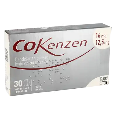 Cokenzen 16 Mg/12,5 Mg, Comprimé Sécable à GRENOBLE