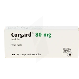 Corgard 80 Mg, Comprimé Sécable