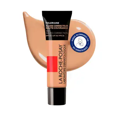 La Roche Posay Toleriane Fluide Correcteur Haute Couvrance 16h Haute Correction Spf25 Teinte N°10 Tube/30ml à Toulouse