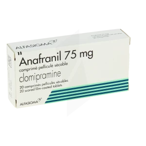 Anafranil 75 Mg, Comprimé Pelliculé Sécable