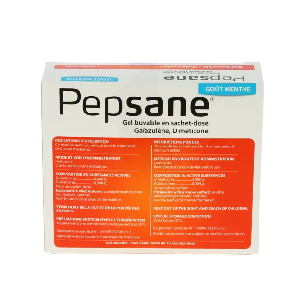 Pepsane, Gel Buvable En Sachet-dose