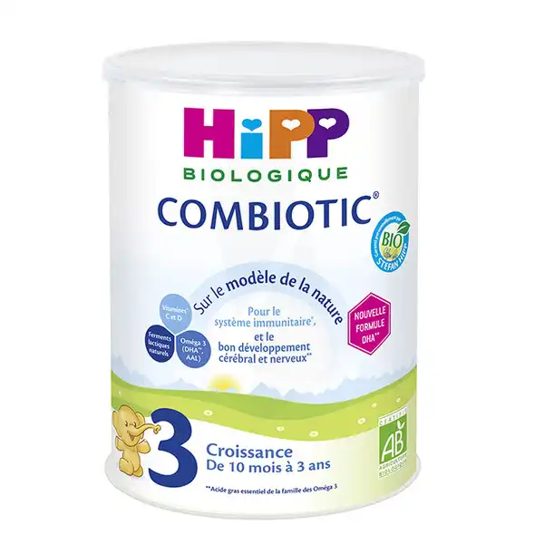 Hipp Lait 3 Combiotic® (nouvelle Formule Dha) Bio 800g
