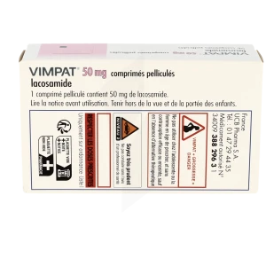 Vimpat 50 Mg, Comprimé Pelliculé