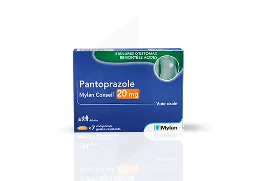 Pantoprazole Mylan Conseil 20 Mg, Comprimé Gastro-résistant