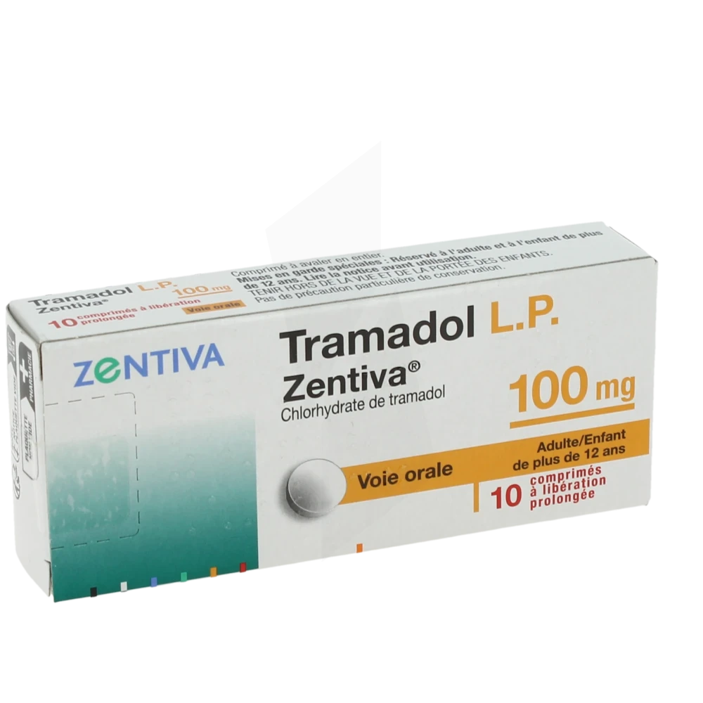 Tramadol Zentiva Lp 100 Mg, Comprimé à Libération Prolongée
