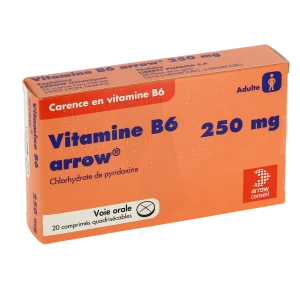 Vitamine B6 Arrow 250 Mg, Comprimé Quadrisécable