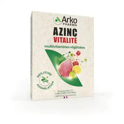 Azinc Vegetal Vitalite Multivitamines Cpr DÈs 6 Ans B/30 à Saint-Brevin-les-Pins