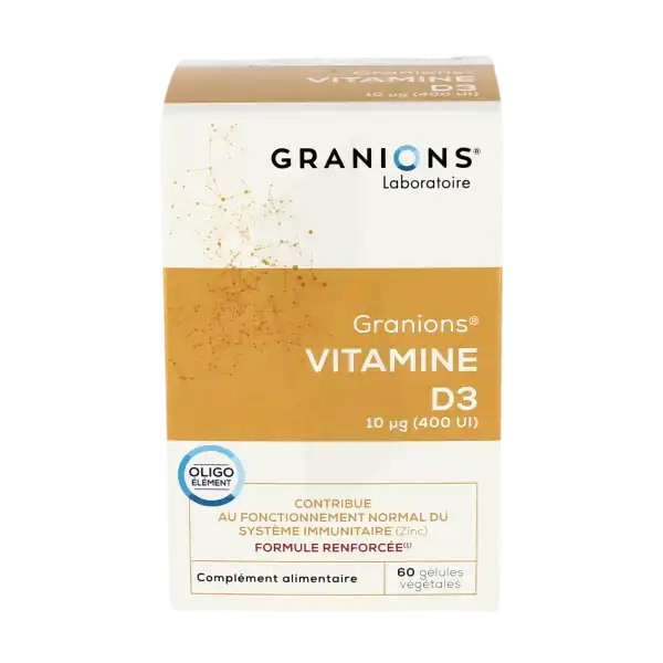 Granions Vitamines D3 10 µg Gélules B/60