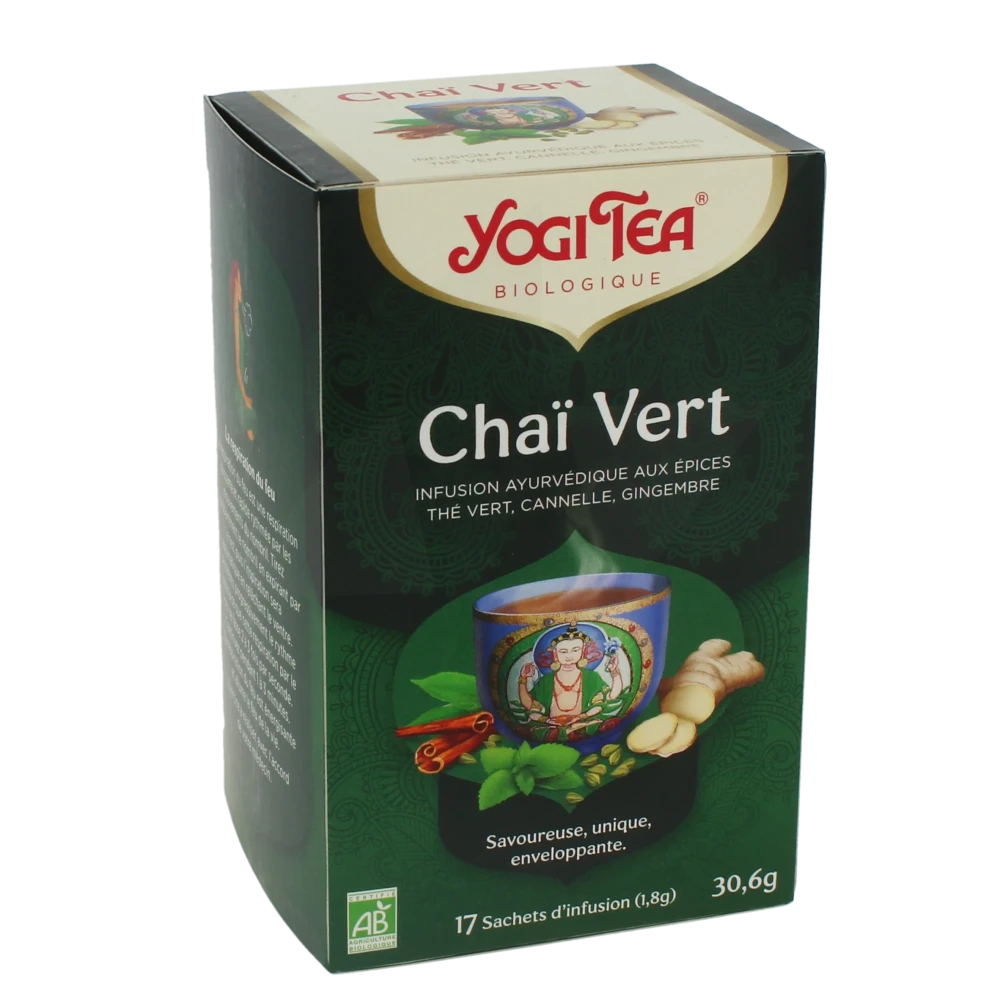 Yogi Tea Tisane Ayurvédique Chaï Vert Bio 17 Sachets/1,8g