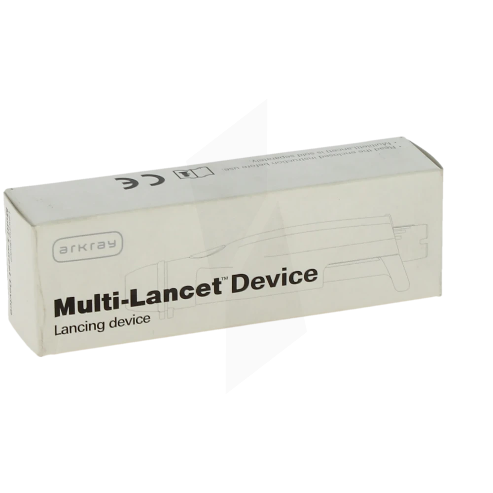 Glucocard Multi-lancet Device Stylo Autopiqueur Bleu Blanc