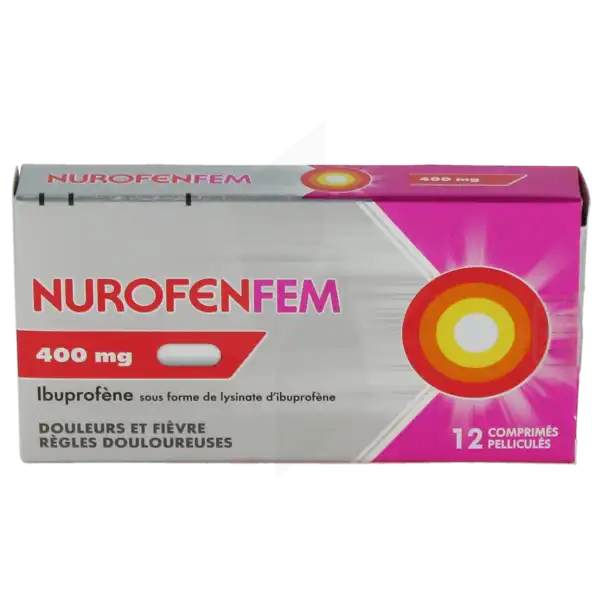 Nurofenfem 400 Mg, Comprimé Pelliculé