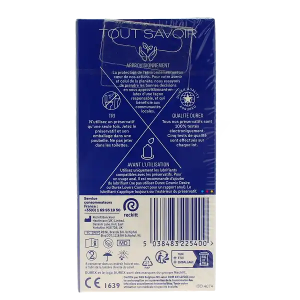 Durex Love Préservatif Avec Réservoir Lubrifié Boîte De 6