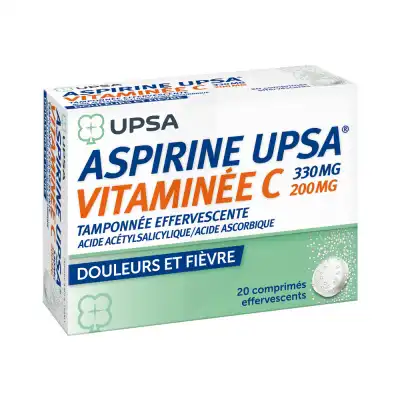 Aspirine Upsa Vitaminee C Tamponnee Effervescente, Comprimé Effervescent à TOUCY