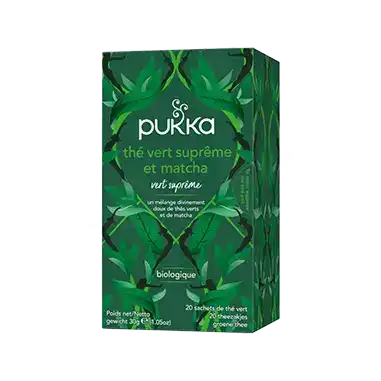 Pukka Energie & Vitalité Thé Vert Suprême Et Matcha 20 Sachets à TOUCY