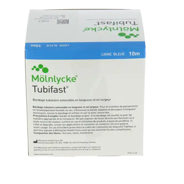Tubifast 2-way Stretch Bandage Tubulaire Bleu 7,5cmx10m