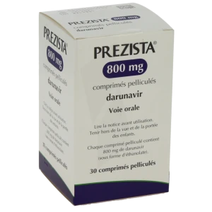 Prezista 800 Mg, Comprimé Pelliculé