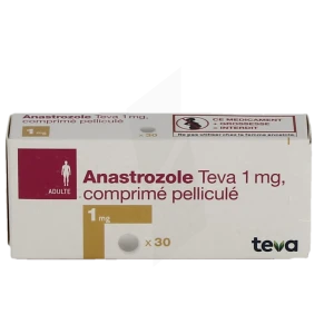 Anastrozole Teva 1 Mg, Comprimé Pelliculé