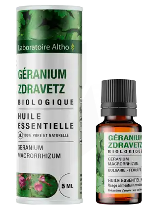 Laboratoire Altho Huile Essentielle Géranium Zdravetz Bio 5ml