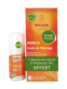 Weleda Soins Corps Huile De Massage Arnica Fl/200ml + Déodorant à MONTPELLIER