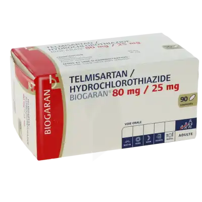 Telmisartan/hydrochlorothiazide Biogaran 80 Mg/25 Mg, Comprimé à ROMORANTIN-LANTHENAY