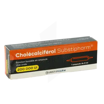 CHOLECALCIFEROL SUBSTIPHARM 200 000 UI, solution buvable en ampoule