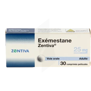 Exemestane Zentiva 25 Mg, Comprimé Pelliculé