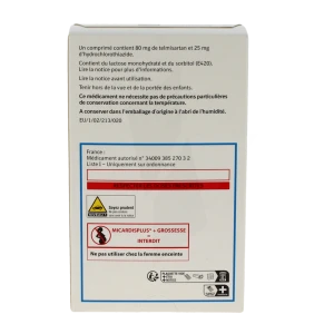 Micardisplus 80 Mg/25 Mg, Comprimé