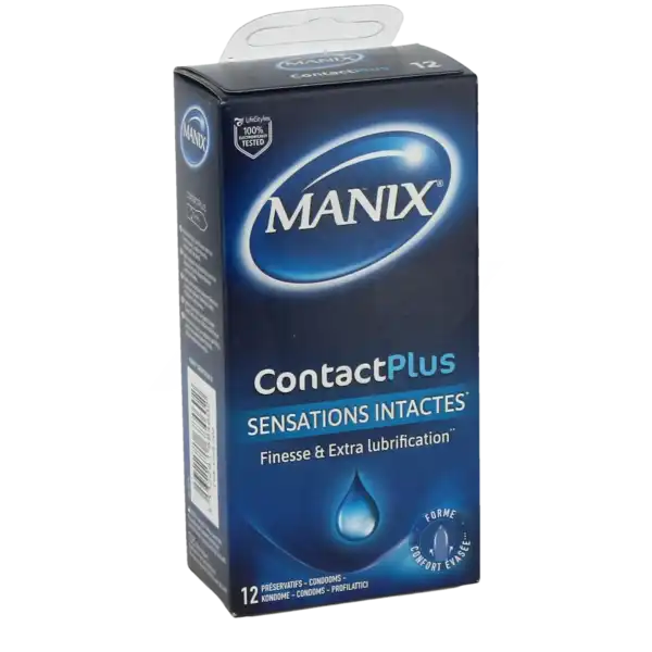 Manix Contact Plus Préservatifs Lubrifiés B/12