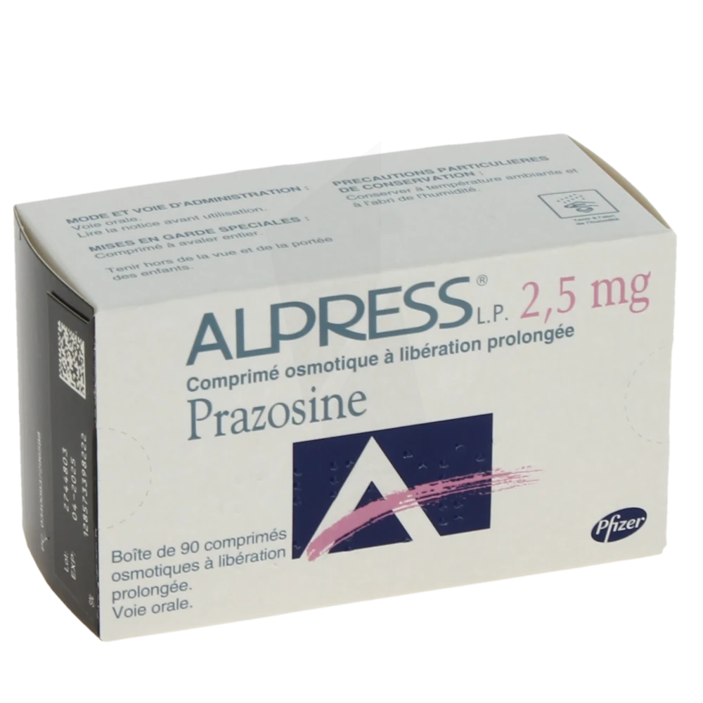 Alpress L.p. 2,5 Mg, Comprimé Osmotique à Libération Prolongée