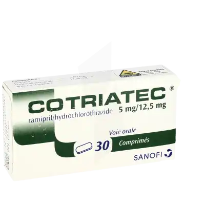Cotriatec 5 Mg/12,5 Mg, Comprimé à CHAMPAGNOLE