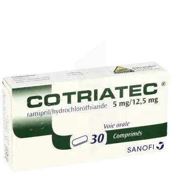 COTRIATEC 5 mg/12,5 mg, comprimé