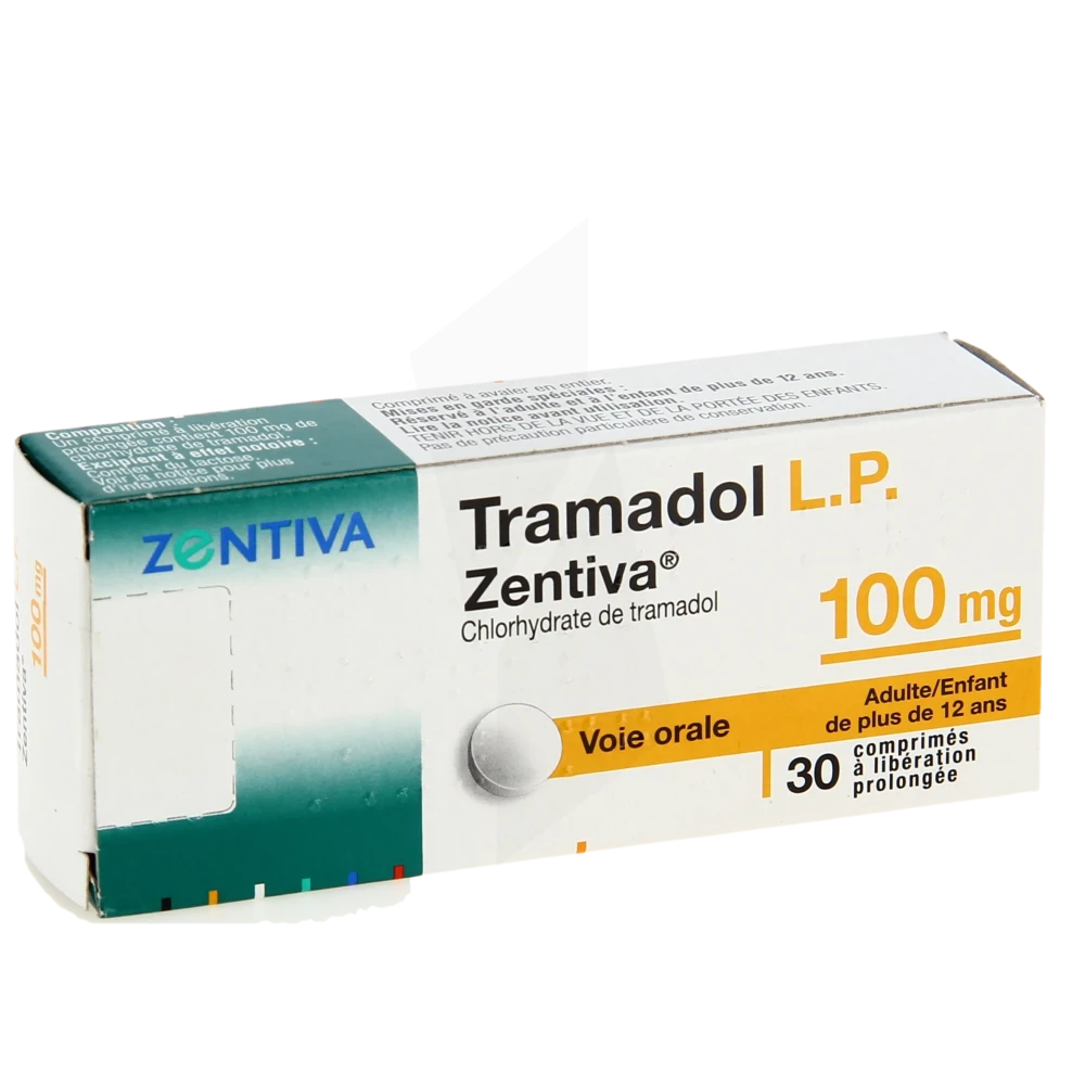 Tramadol Zentiva Lp 100 Mg, Comprimé à Libération Prolongée