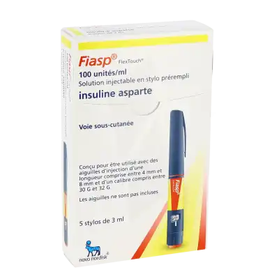 Fiasp Flextouch 100 Unités/ml, Solution Injectable En Stylo Prérempli à Lavernose-Lacasse