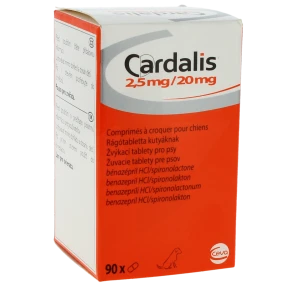 Cardalis 2,5 Mg/20 Mg Comprimes A Croquer Pour Chiens, Comprimé